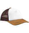 BB639 B639 Beechfield Retro 5 Panel Trucker Cap Chocolate / Dark Amber colour image